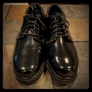 Bates Black class A shiney shoes.